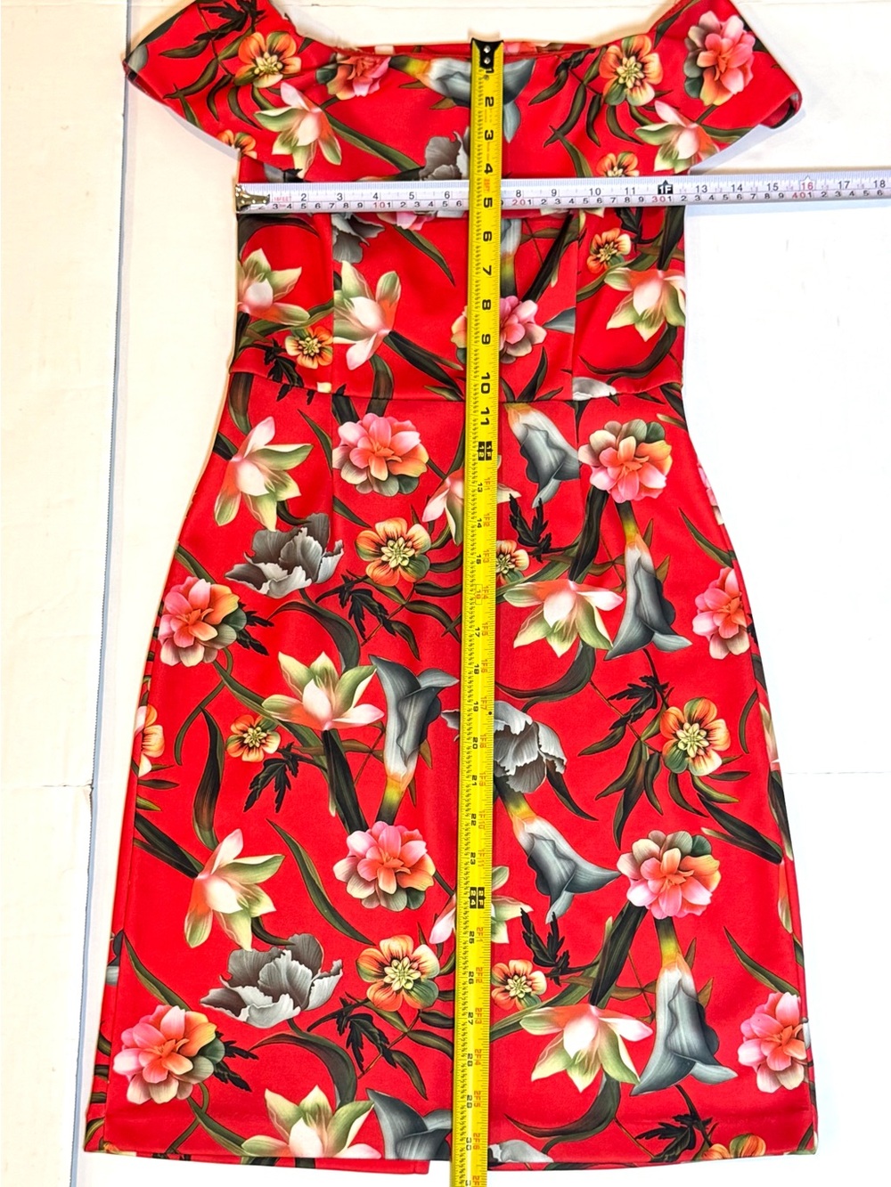 Alexia Admor Tropical Floral Resort Cruise Off Shoulder Sheath Dress Size 2 - Picture 8 of 10